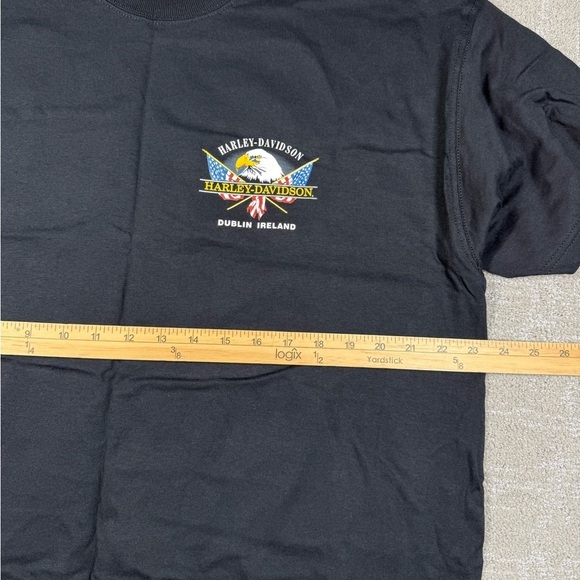Vintage Harley Davidson Single Stitch Dublin Ireland Biker T-Shirt Mens XL - Picture 4 of 7